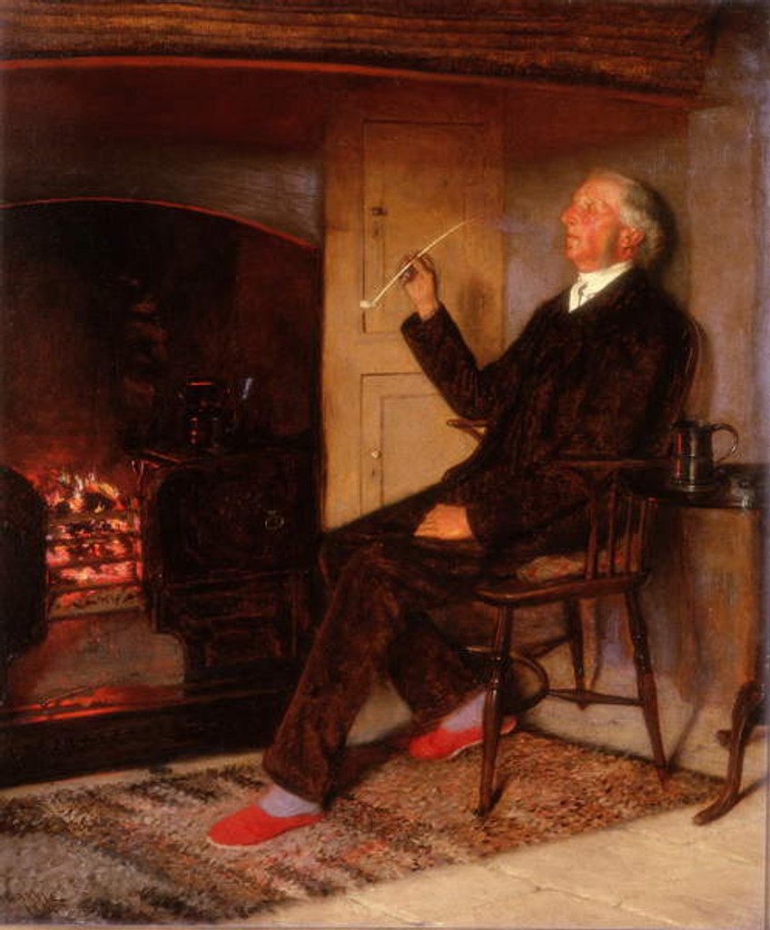 Detail of The Parish Clerk of Lyndon, 1891 by Thomas Bowman Garvie