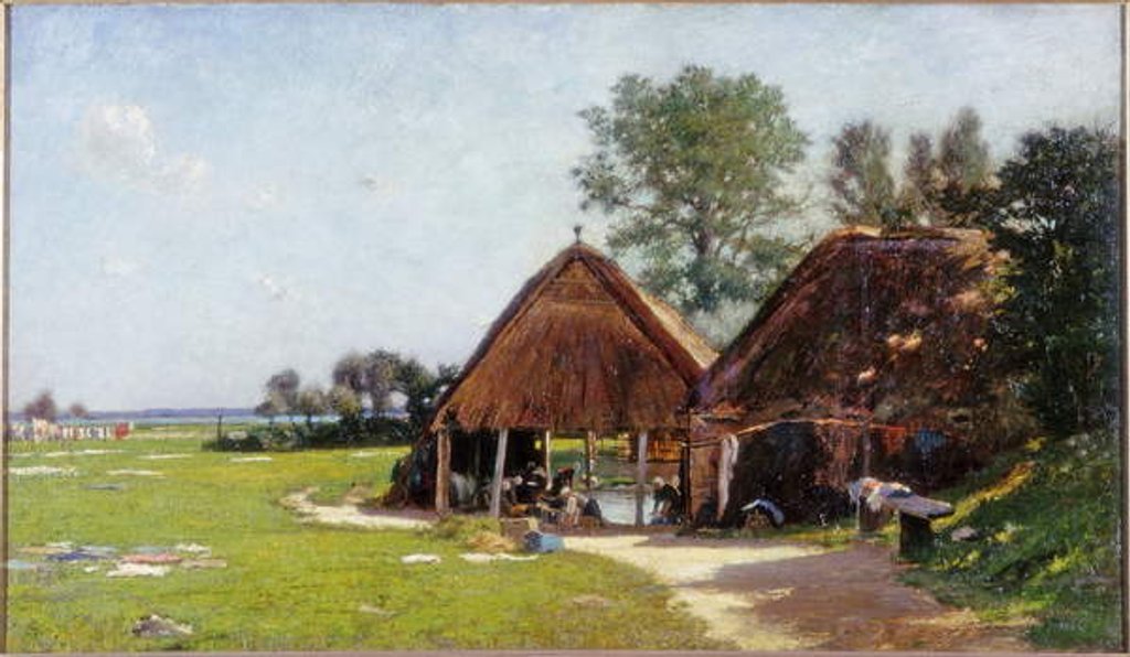 Detail of Washing Place, Normandy, c.1918 by John Leslie Thomson