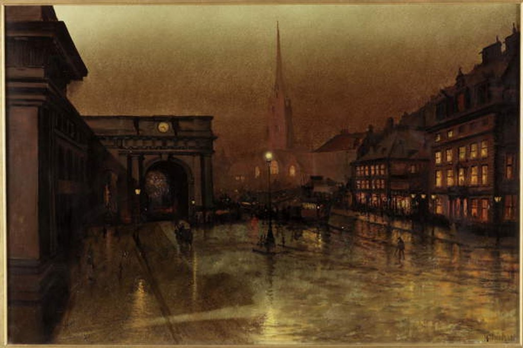 Detail of Central Station, Newcastle upon Tyne by M. Norman