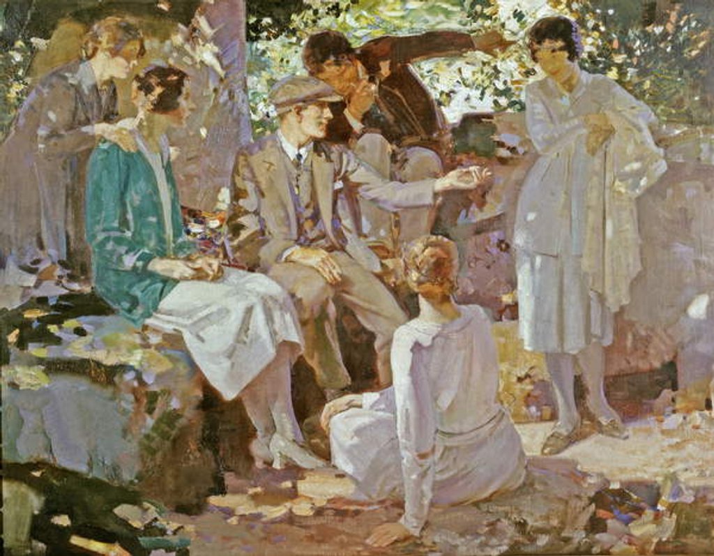 Detail of A Tale by the Way, c.1922 by Harry Watson