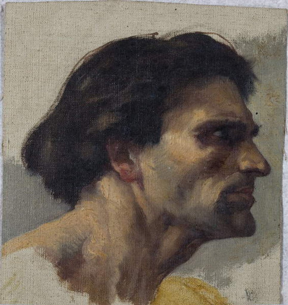 Detail of Study of a Head by Charles William Mitchell