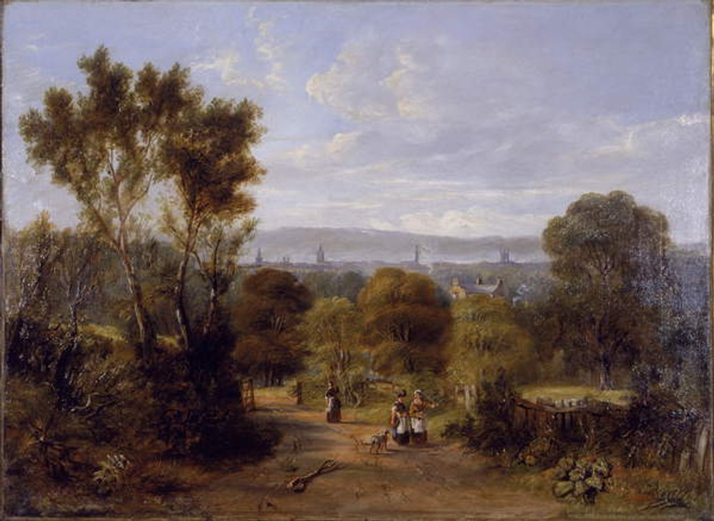 Detail of View in Jesmond, Newcastle upon Tyne, c.1845 by Elizabeth Burdon Sanderson