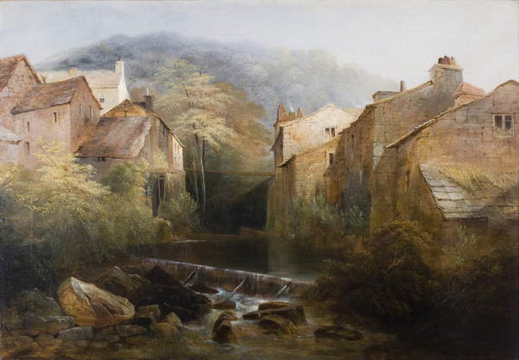Detail of The Old Mill, Ambleside, Cumbria, c.1822 by Thomas Miles Richardson