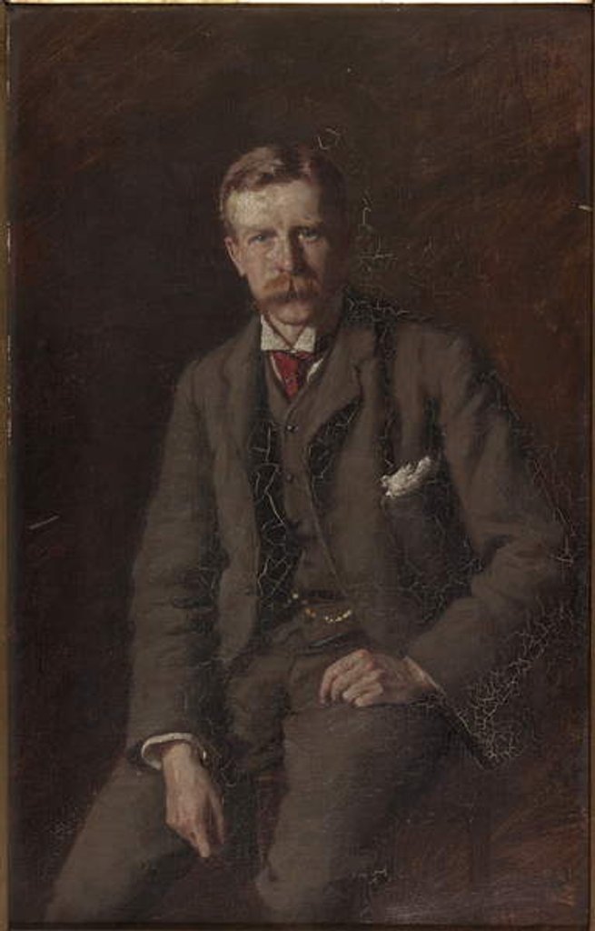 Detail of Portrait of Henry Straker, 1890 by Franz Kops