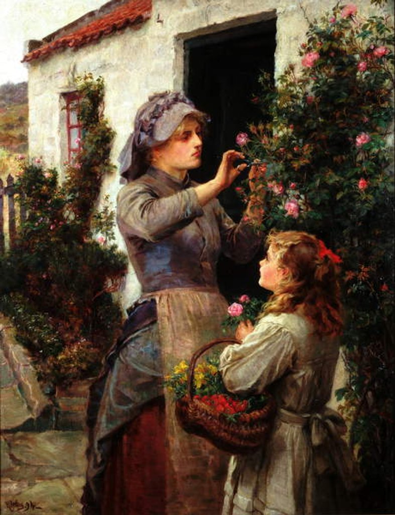 Detail of Roses for the Invalid, 1894 by Ralph Hedley