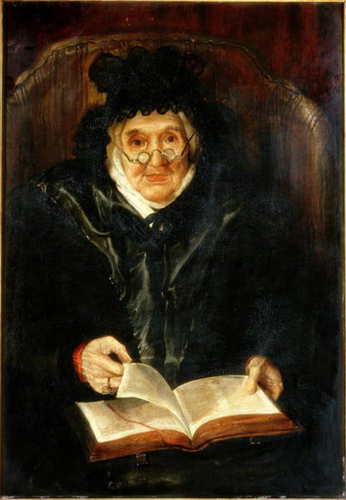 Detail of Portrait of an Old Lady, 1823 by Andrew Morton