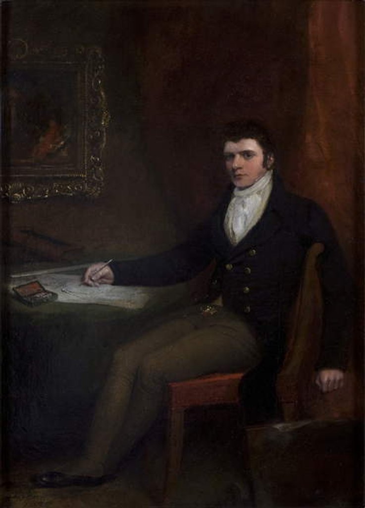 Detail of Portrait of John Dobson by William Dixon