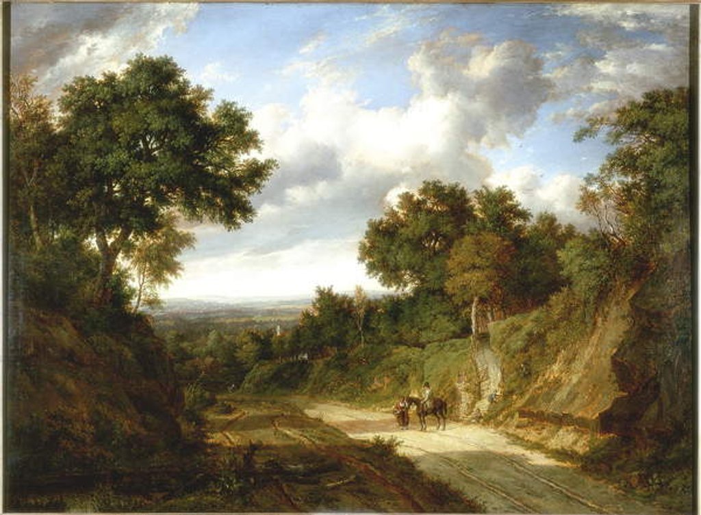 Detail of Landscape with Figures by Patrick Nasmyth