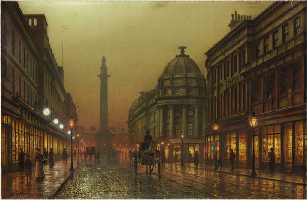 Detail of Grainger Street, Newcastle upon Tyne, 1902 by Louis Grimshaw