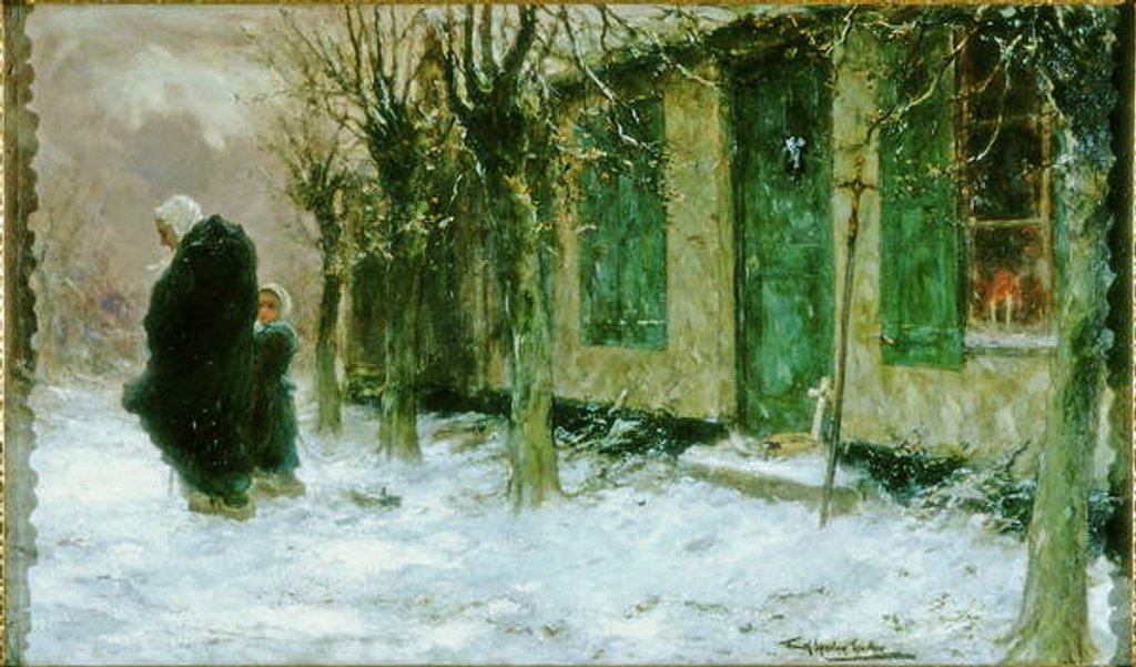 Detail of The Green Shutters, Viaticum, Belgium, 1918 by Frank Spenlove-Spenlove