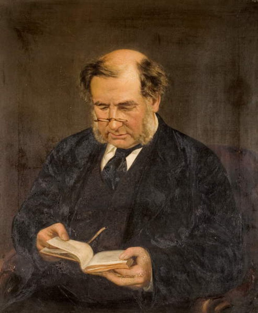 Detail of Portrait of J.T. Hoyle, Coroner of Newcastle by T.W. Bannister