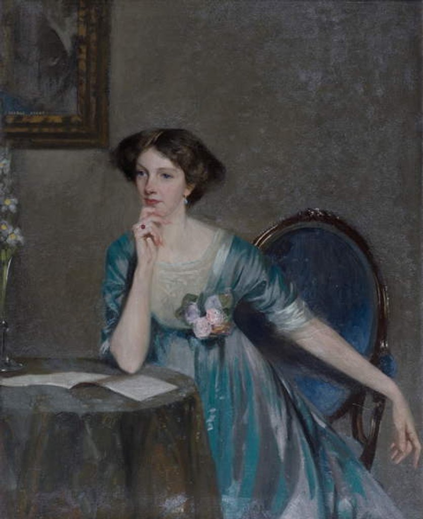 Detail of Portrait of Lady Margaret Sackville, c.1910 by George F. Henry