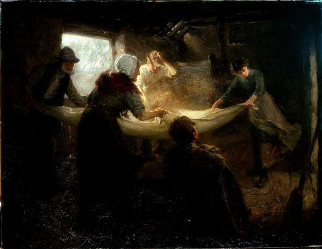 Detail of The Winnowing Sheet, 1898 by Ralph Hedley