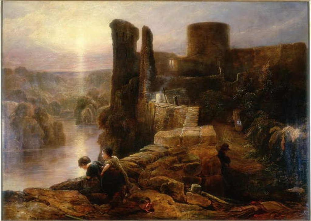 Detail of Barnard Castle, County Durham, c.1826 by Thomas Miles Richardson