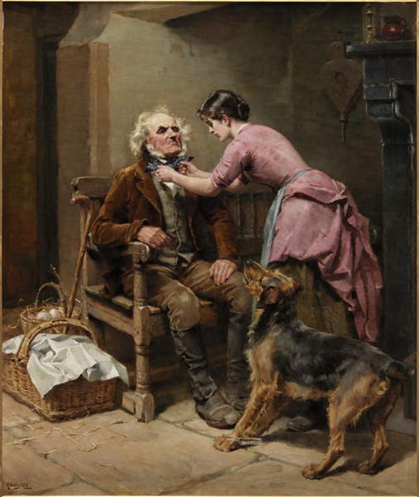 Detail of Preparing for Market, 1888 by Ralph Hedley