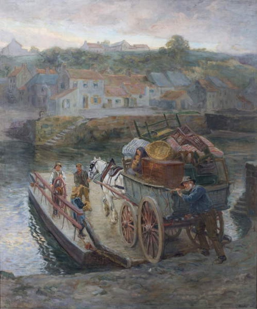 Detail of Crossing Hylton Ferry, 1912 by Ralph Hedley
