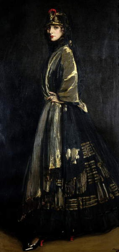 Detail of Hazel in Black and Gold, 1916 by John Lavery