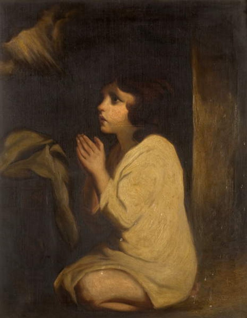 Detail of The Infant Samuel by Joshua Reynolds