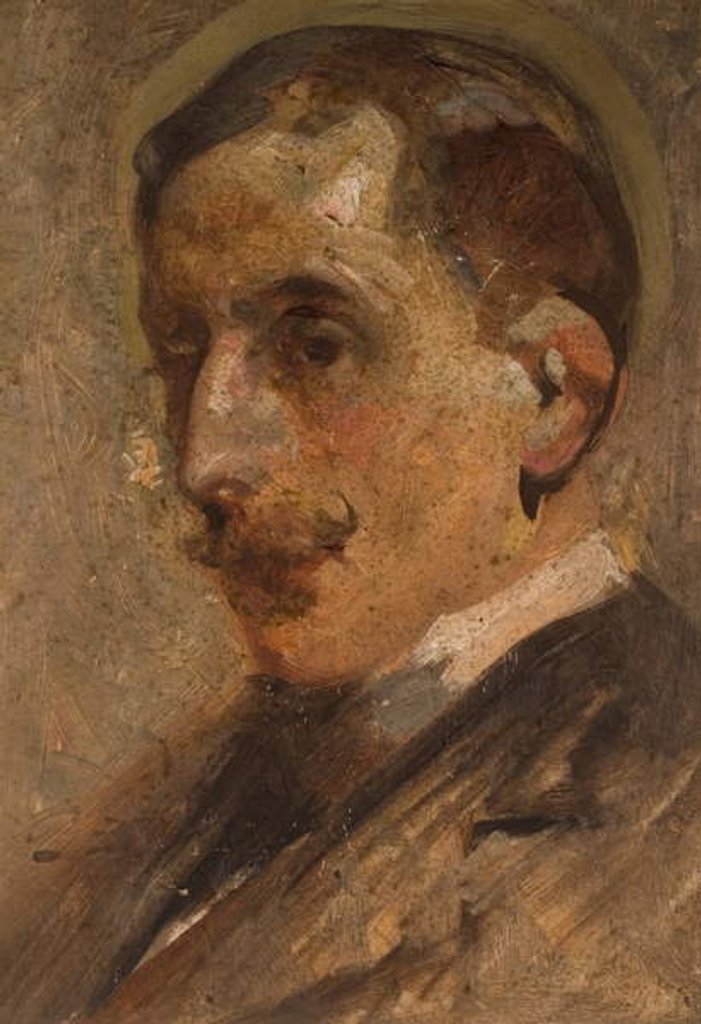 Detail of Self Portrait by Cecil William Rea