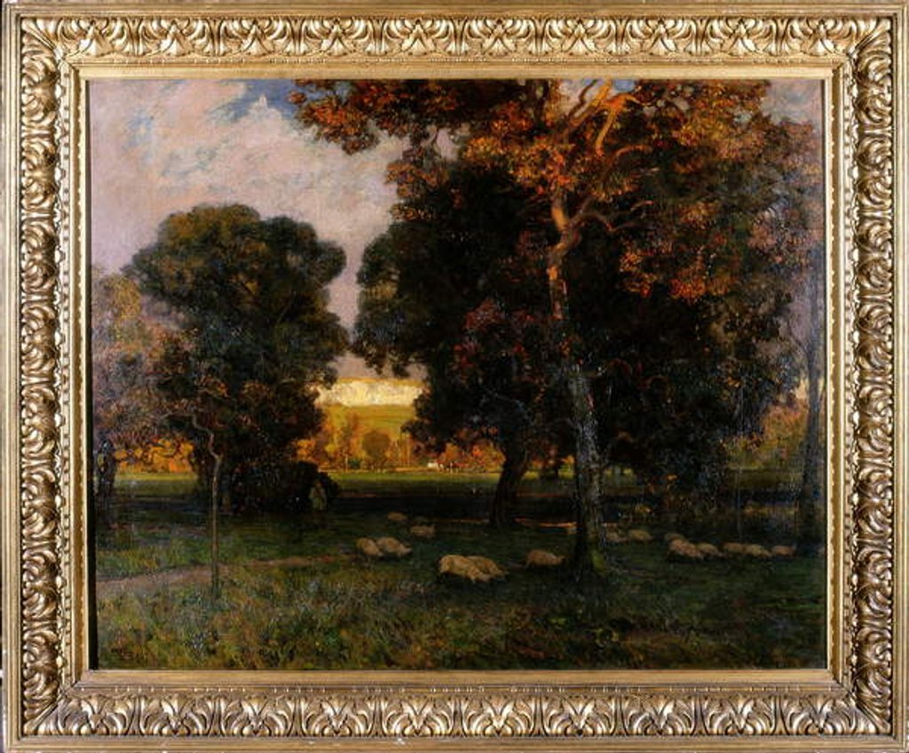 Detail of A Gleam before the Storm, c.1900 by Alfred East