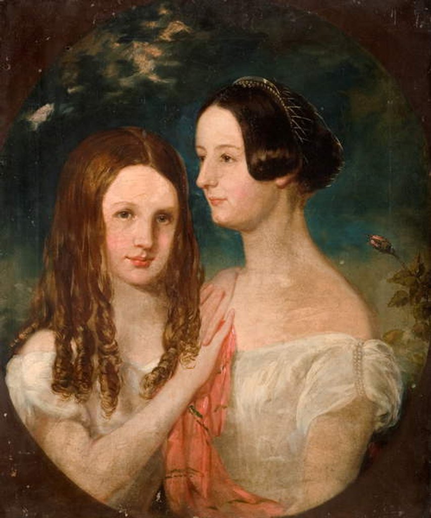 Detail of The Two Misses Preston by Robinson Elliot