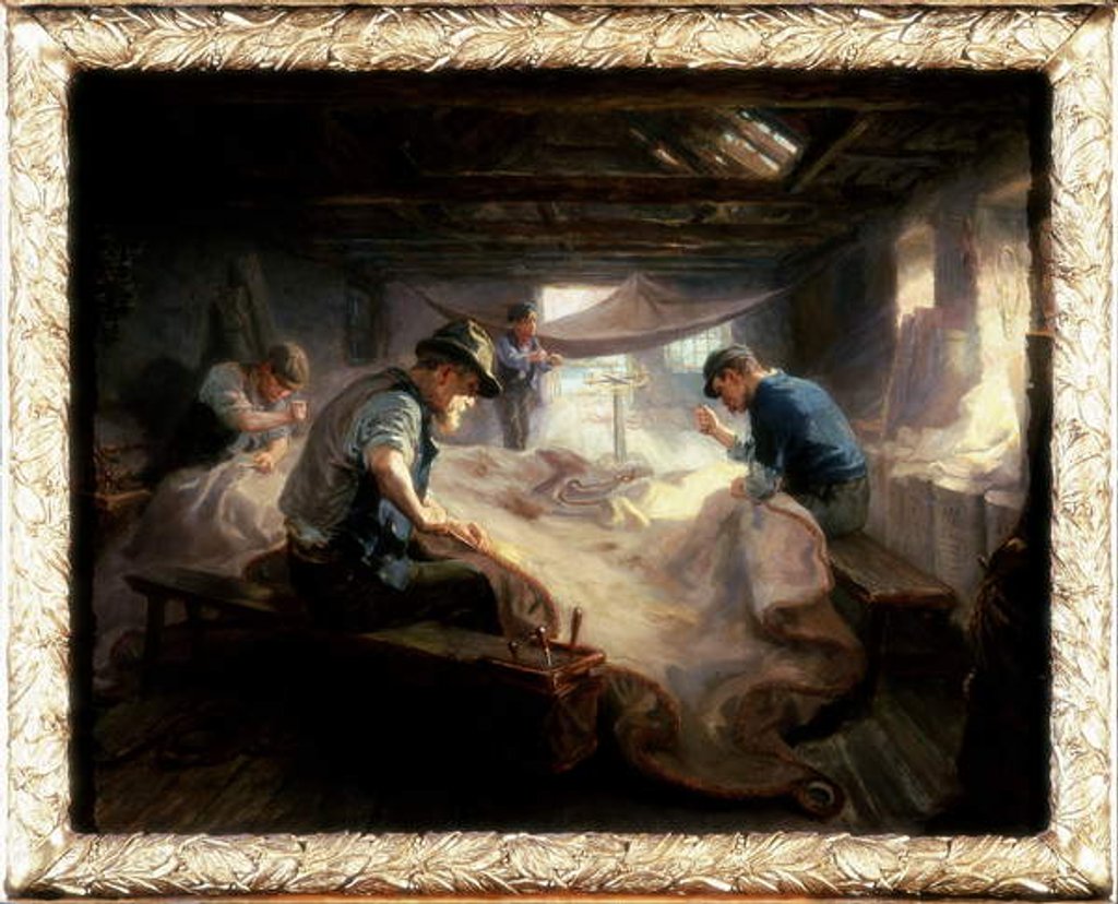 Detail of The Sail Loft, 1908 by Ralph Hedley