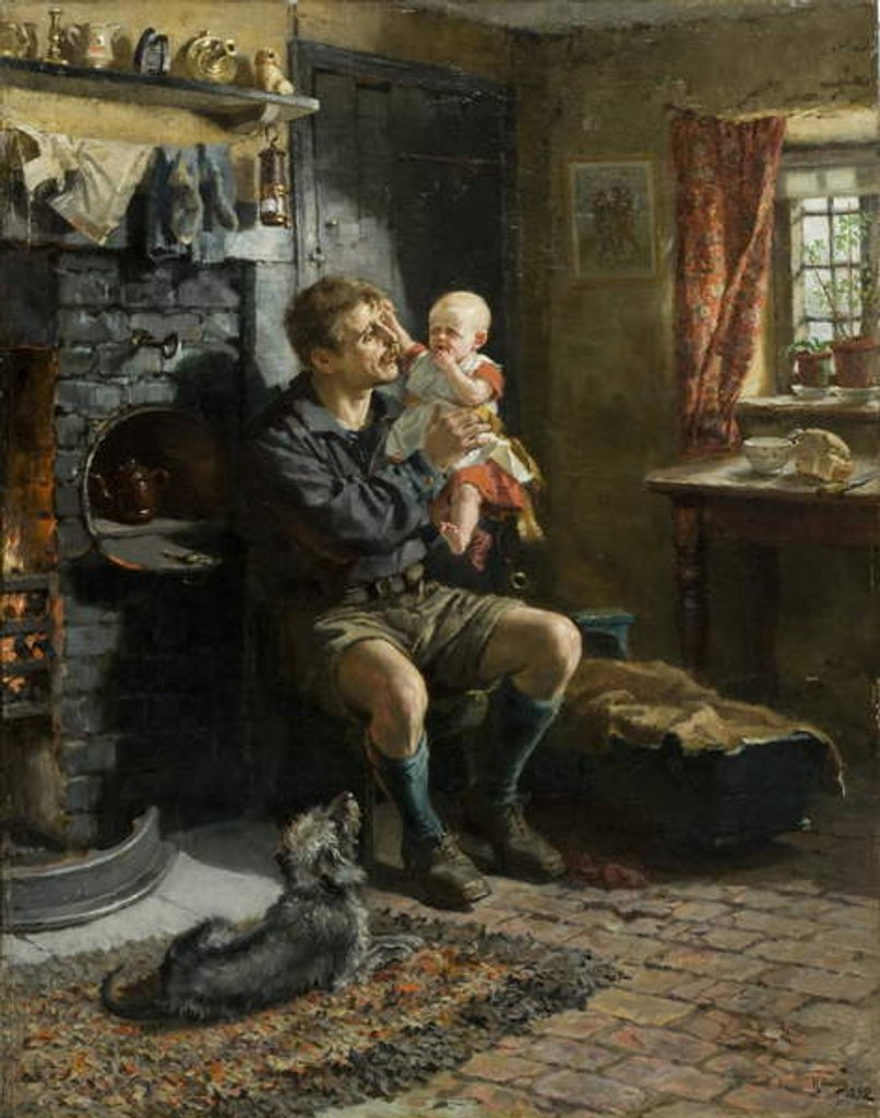 Detail of Geordie Haa'd the Bairn, 1890 by Ralph Hedley