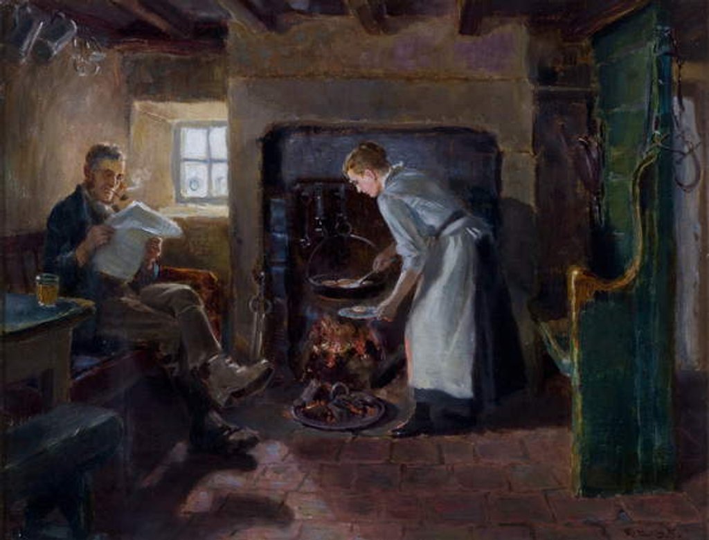 Detail of Meal Time, 1895 by Ralph Hedley