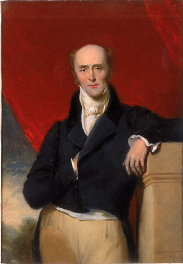 Detail of Portrait of the Right Honourable Earl Grey K.G., 1848 by Henry Hetherington Emmerson
