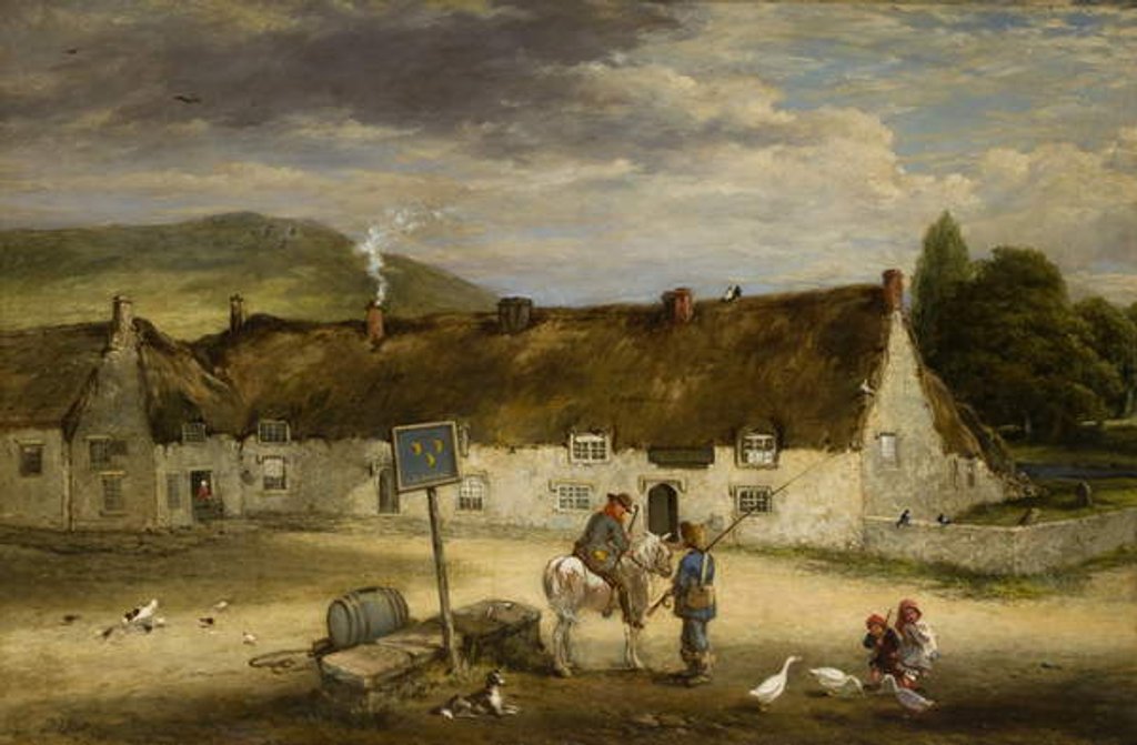 Detail of The Three Half Moons, Rothbury, 1887 by Robinson Elliot