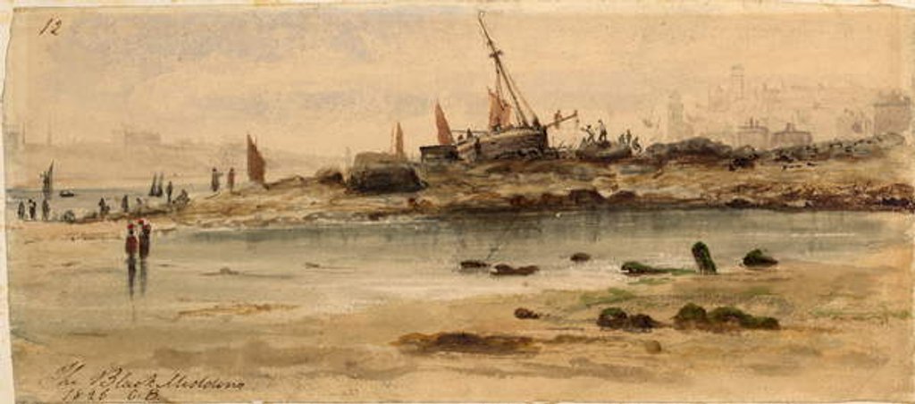 Detail of The Black Middens, North Shields by George Balmer