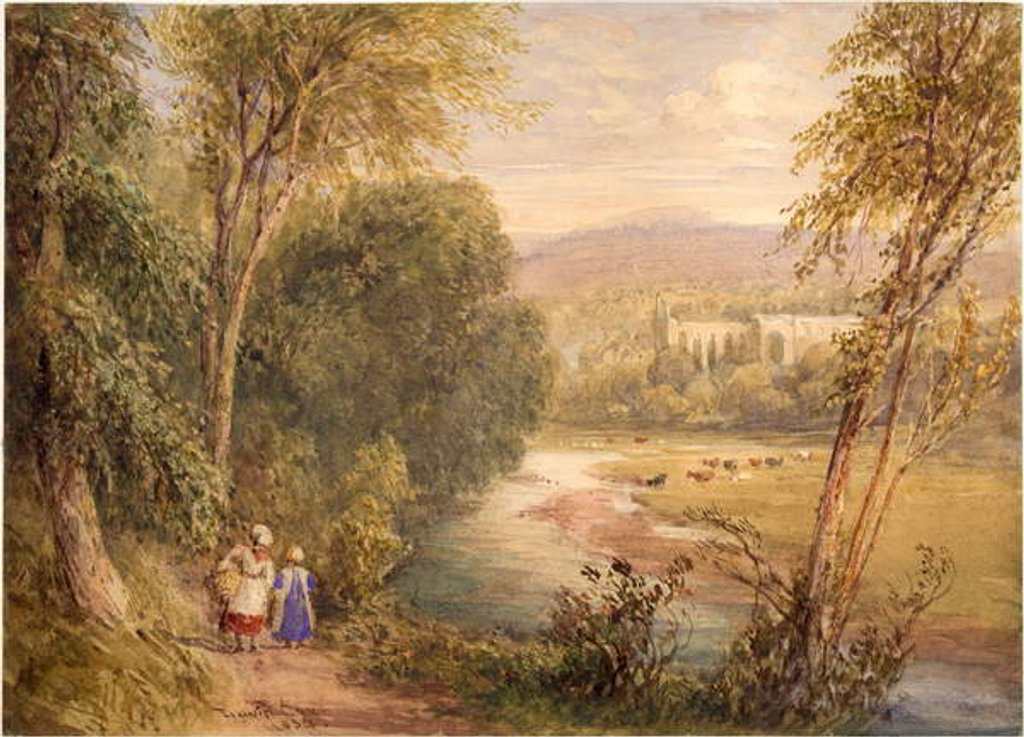 Detail of Bolton Abbey by David Cox