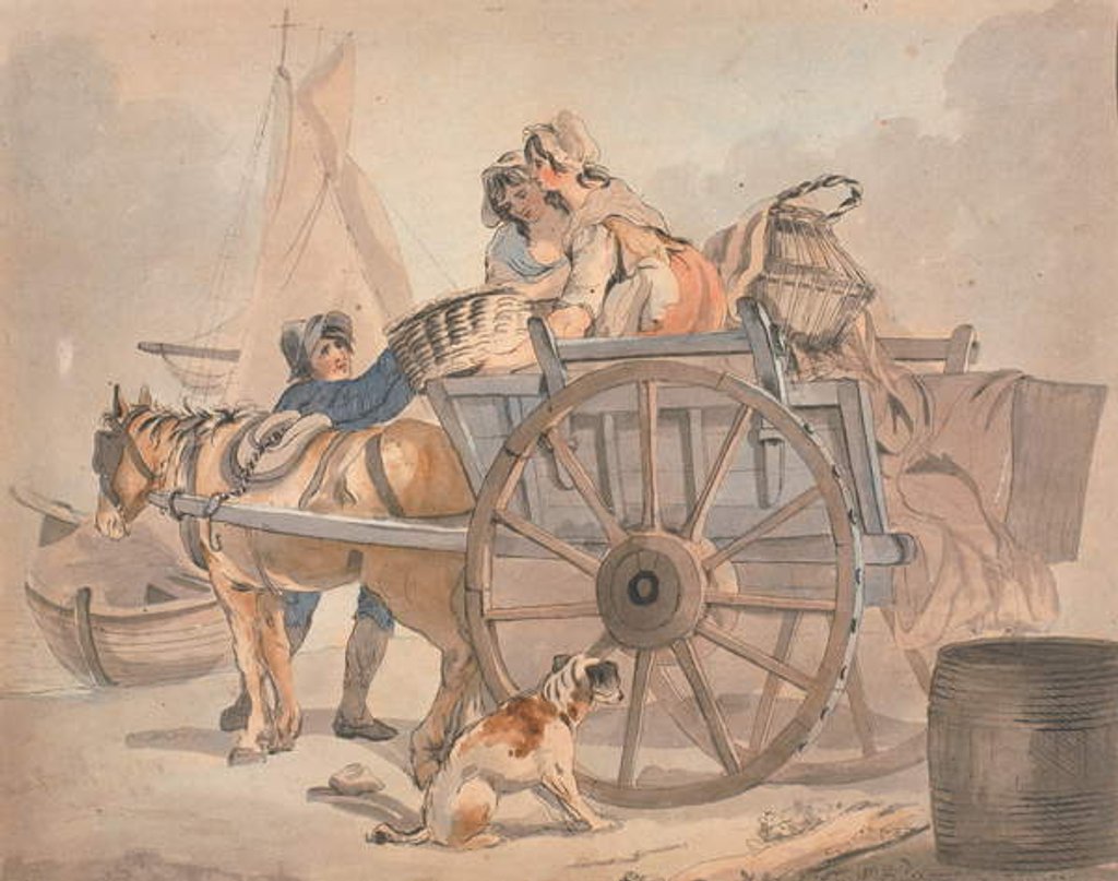 Detail of The Fish Cart by Francis Wheatley