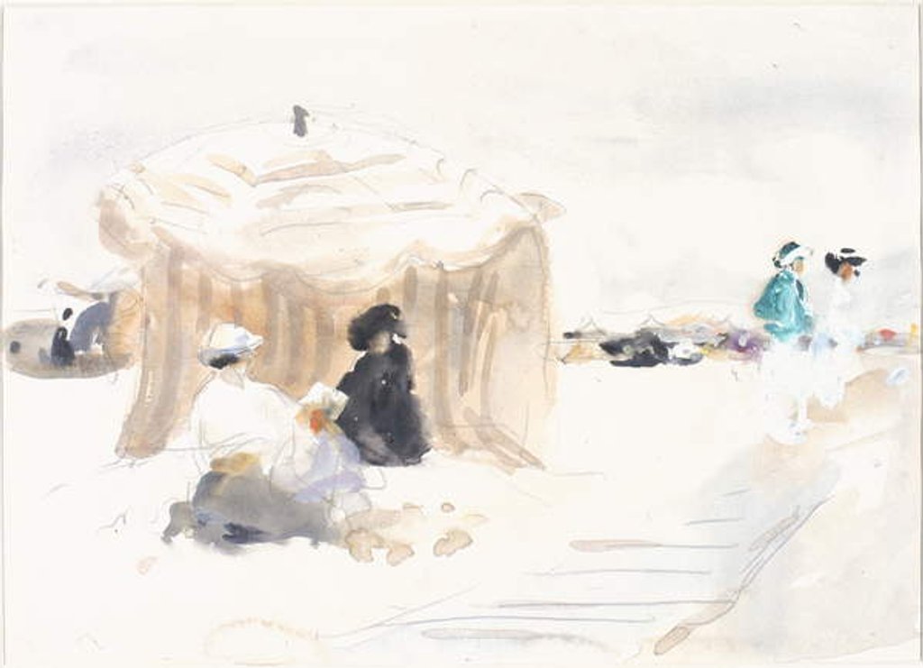 Detail of The Bathing Tent by William Frederick Mayor