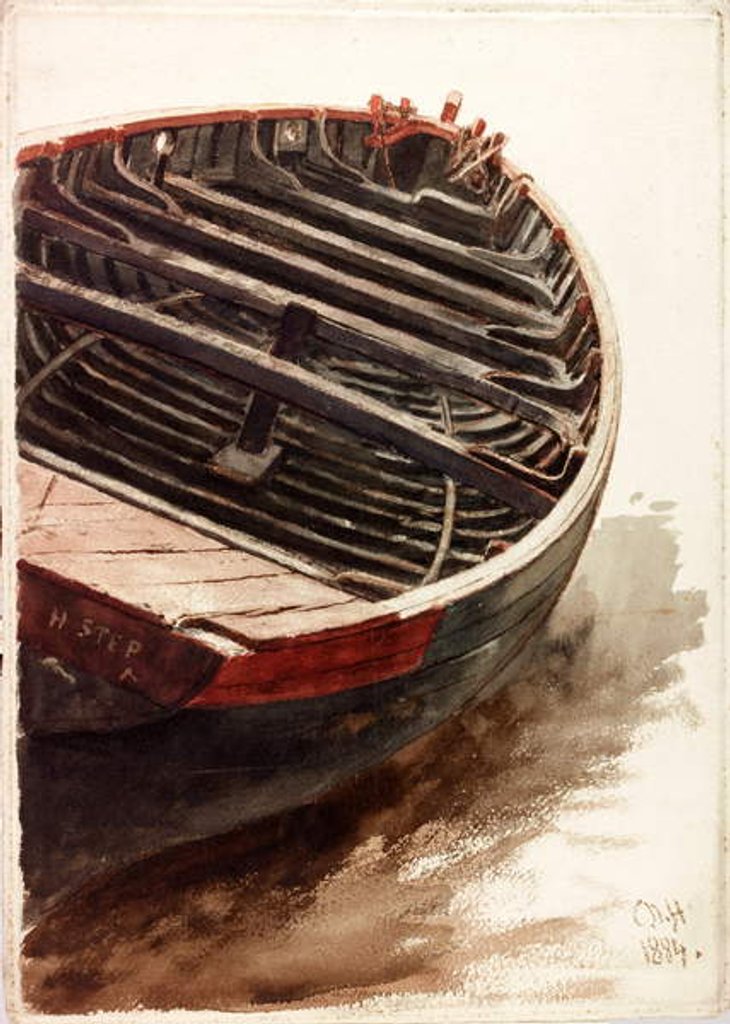 Detail of Study of a Dinghy by Charles Napier Hemy