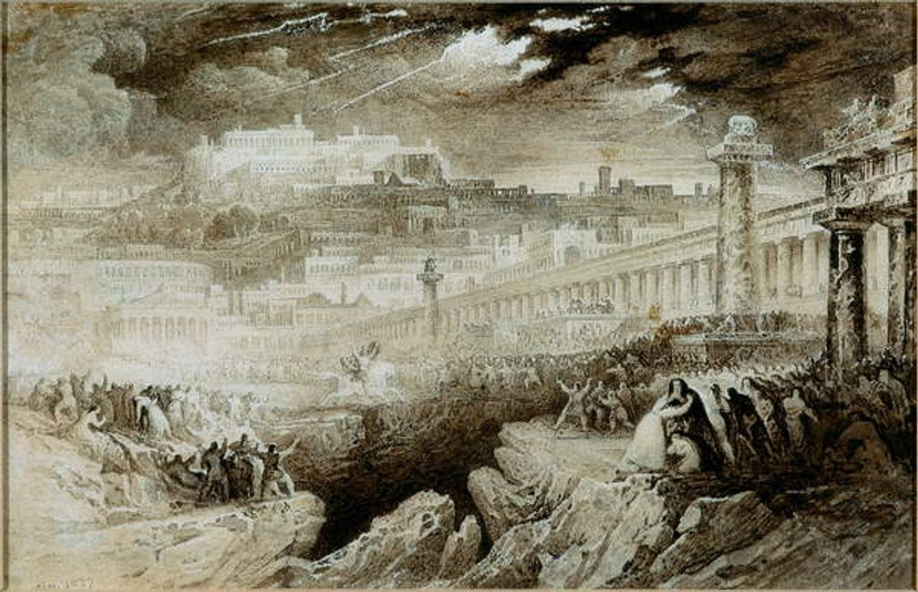 Detail of Marcus Curtius by John Martin