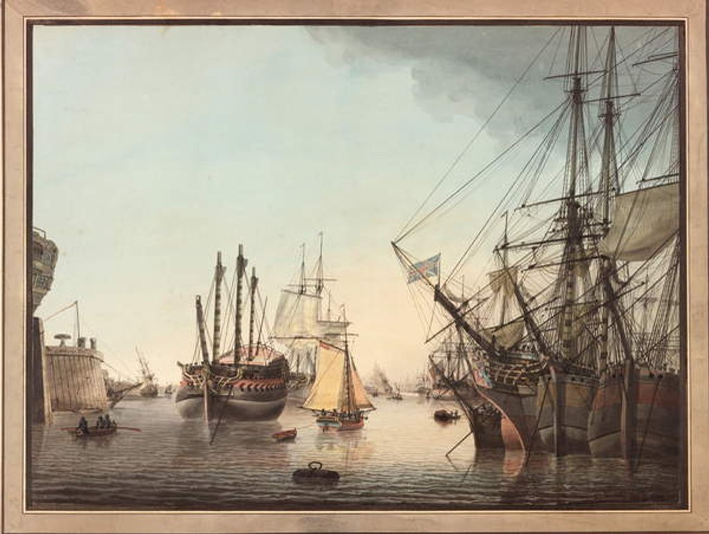 Detail of In Harbour by Samuel Atkins