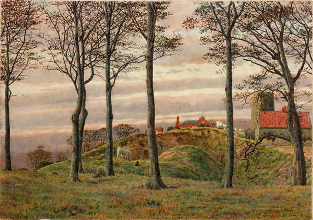 Detail of Windmills Hill, Gateshead, 1864 by George Price Boyce