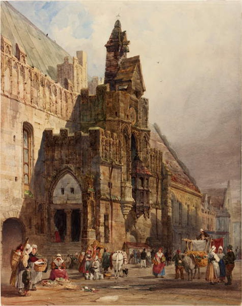 Detail of Hotel de Ville de St Omer, Pas de Calais by Thomas Shotter Boys