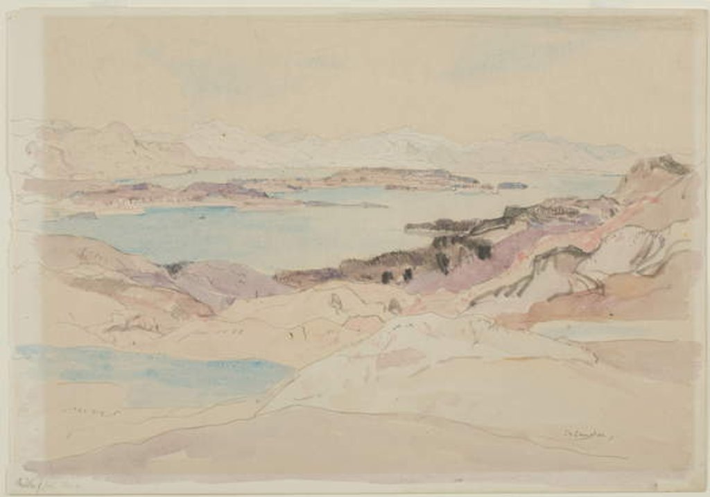 Detail of The Isle of Loch Maree by David Young Cameron