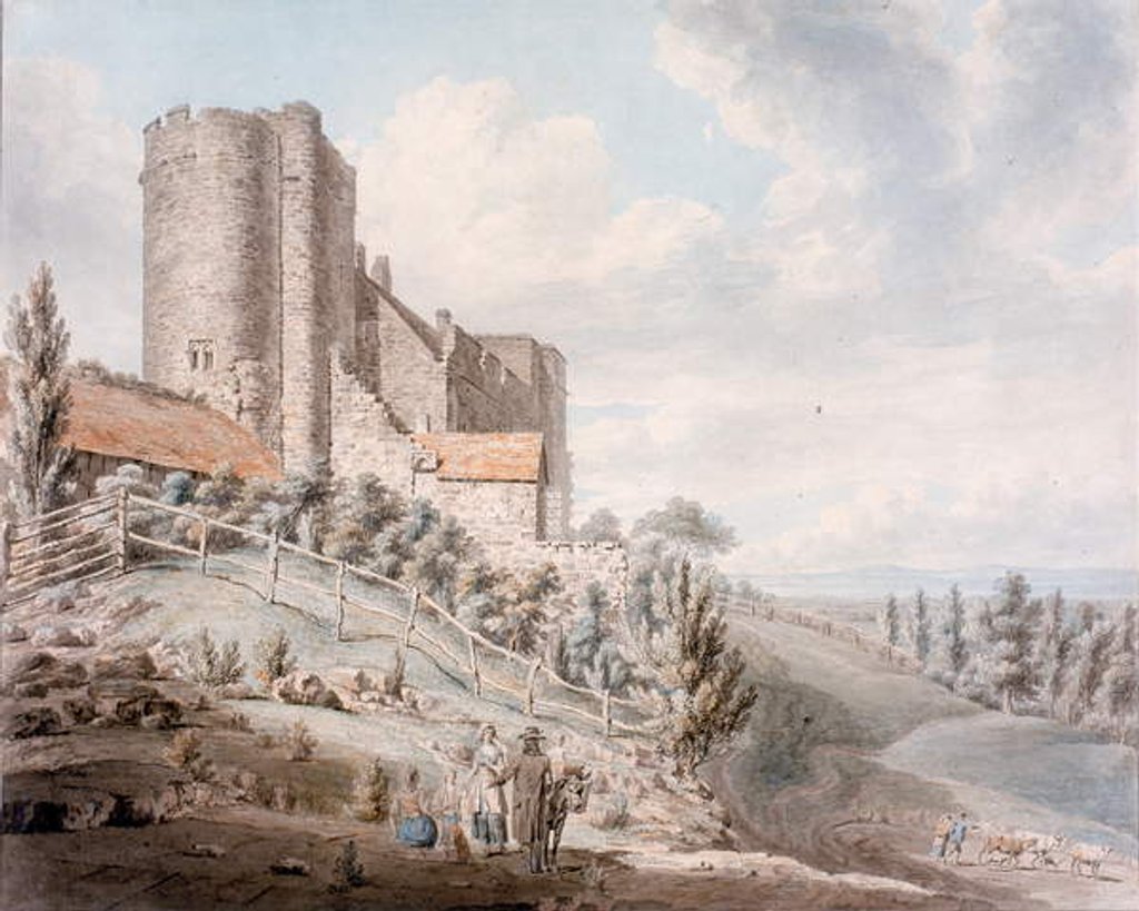 Detail of Lympne Castle, Kent, 1790 by Edward Dayes