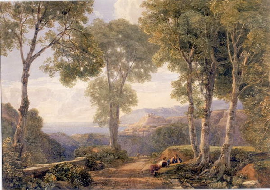 Detail of Landscape by Francis Oliver Finch