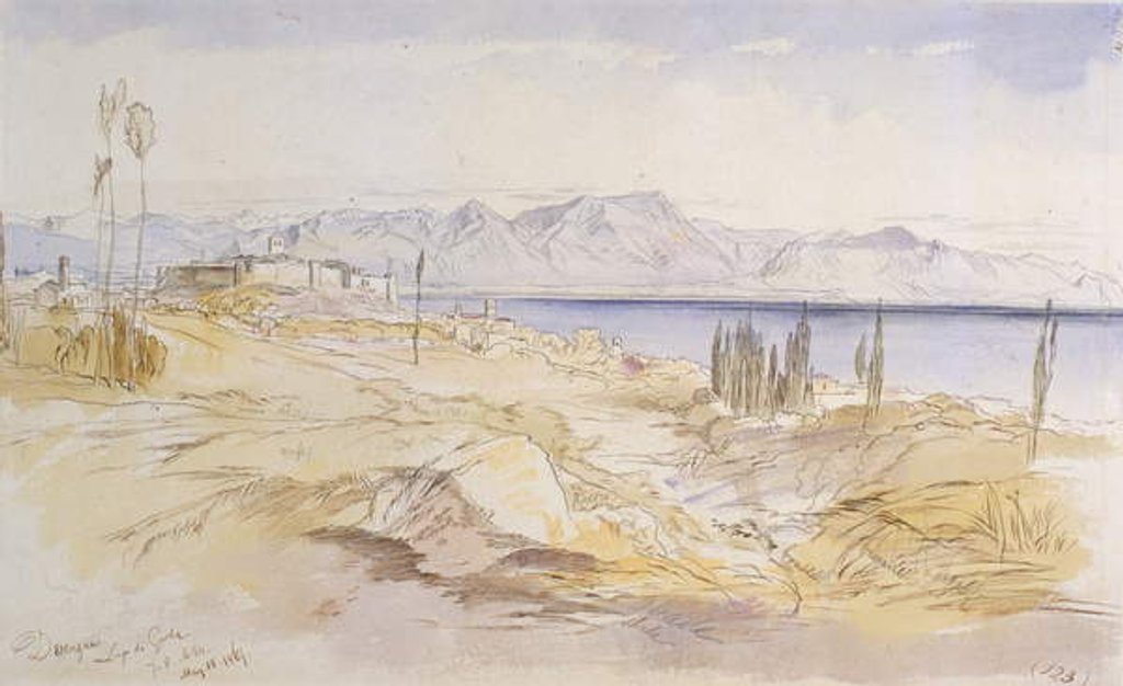 Detail of Desenzano, Lago di Garda, 1867 by Edward Lear