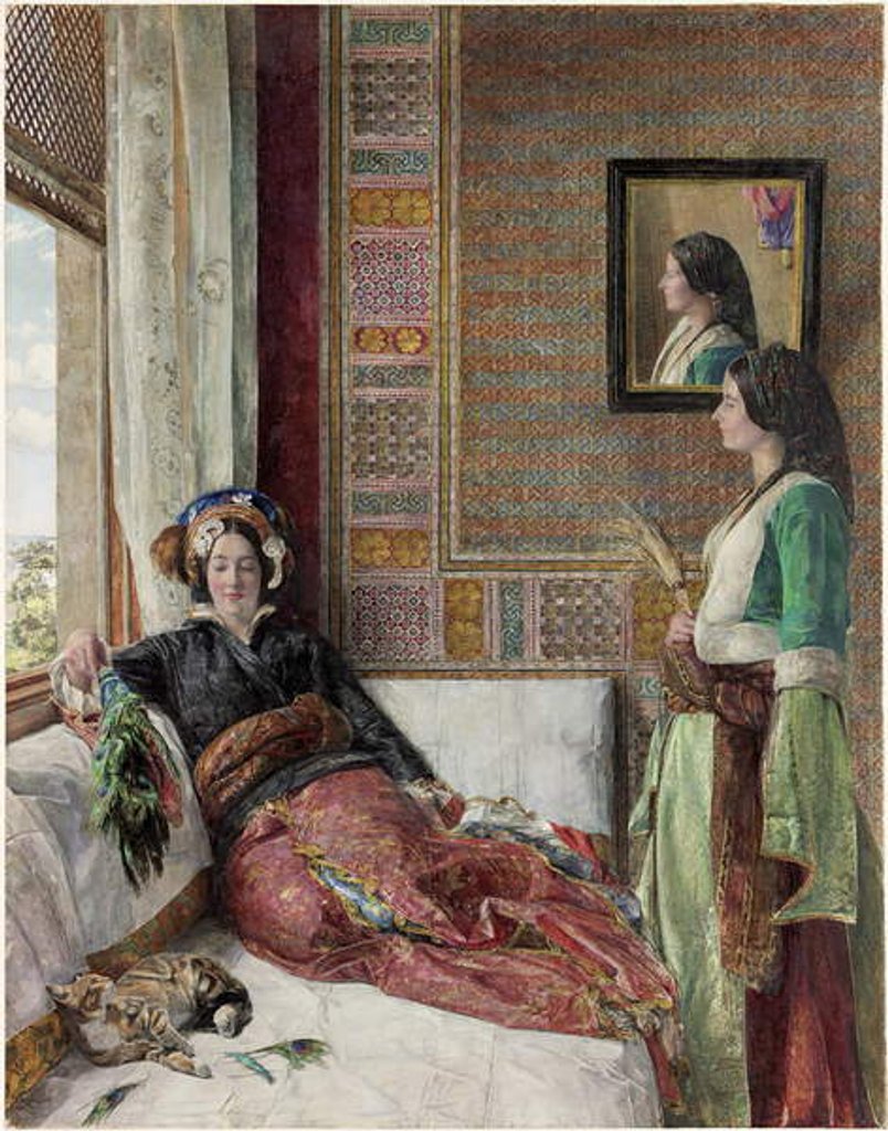 Detail of Hareem Life - Constantinople by John Frederick Lewis