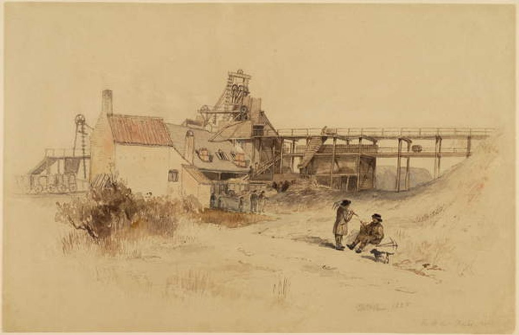 Detail of The B Pit, Fawden Colliery by Thomas H. Hair