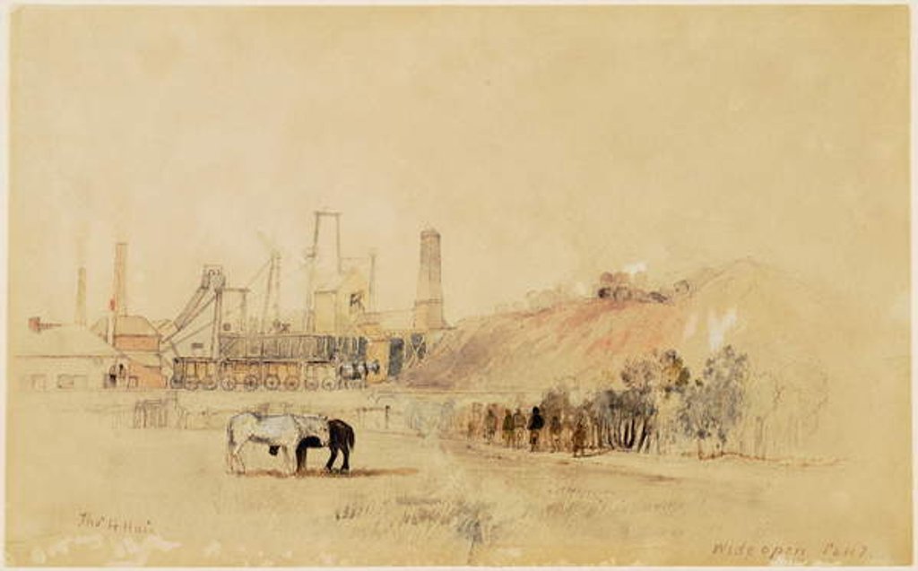 Detail of Wideopen Colliery by Thomas H. Hair