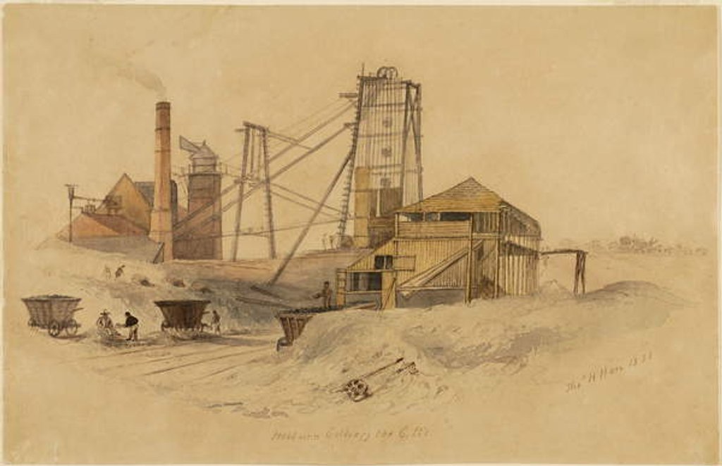 Detail of Hebburn Colliery, The C Pit by Thomas H. Hair