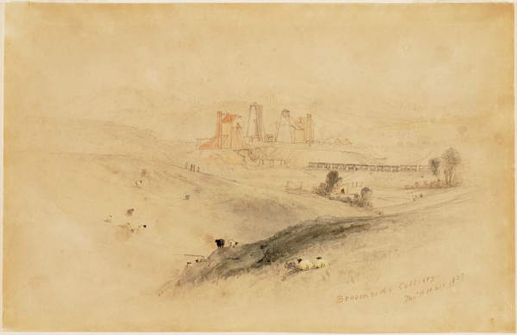 Detail of Broomside Colliery by Thomas H. Hair