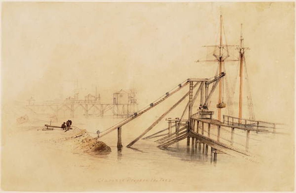 Detail of Clarence Drops on the Tees by Thomas H. Hair