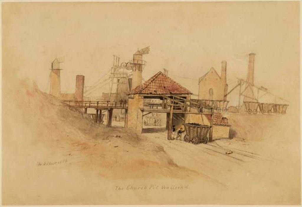 Detail of The Church Pit, Wallsend by Thomas H. Hair